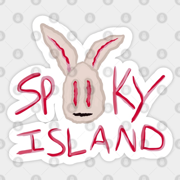 Spooky Island Sticker by RoserinArt